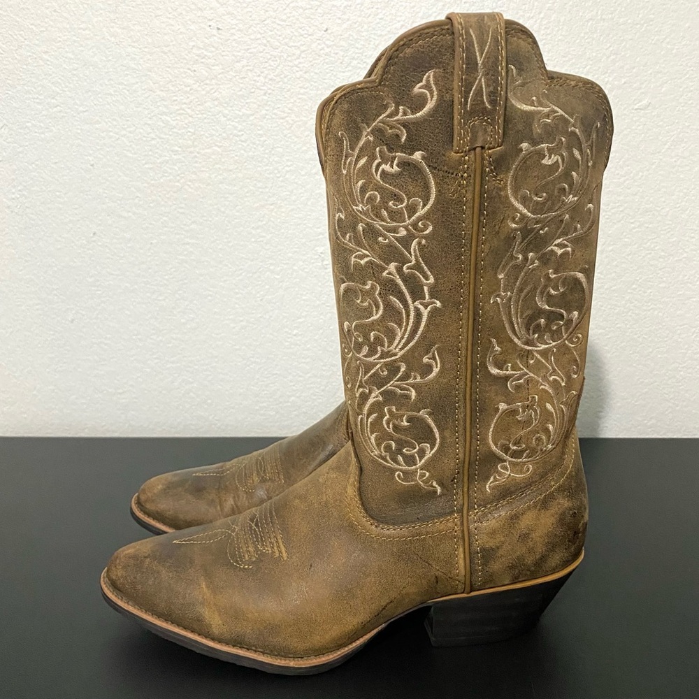 Twisted X Tan Heeled Boots - Picture 7 of 15